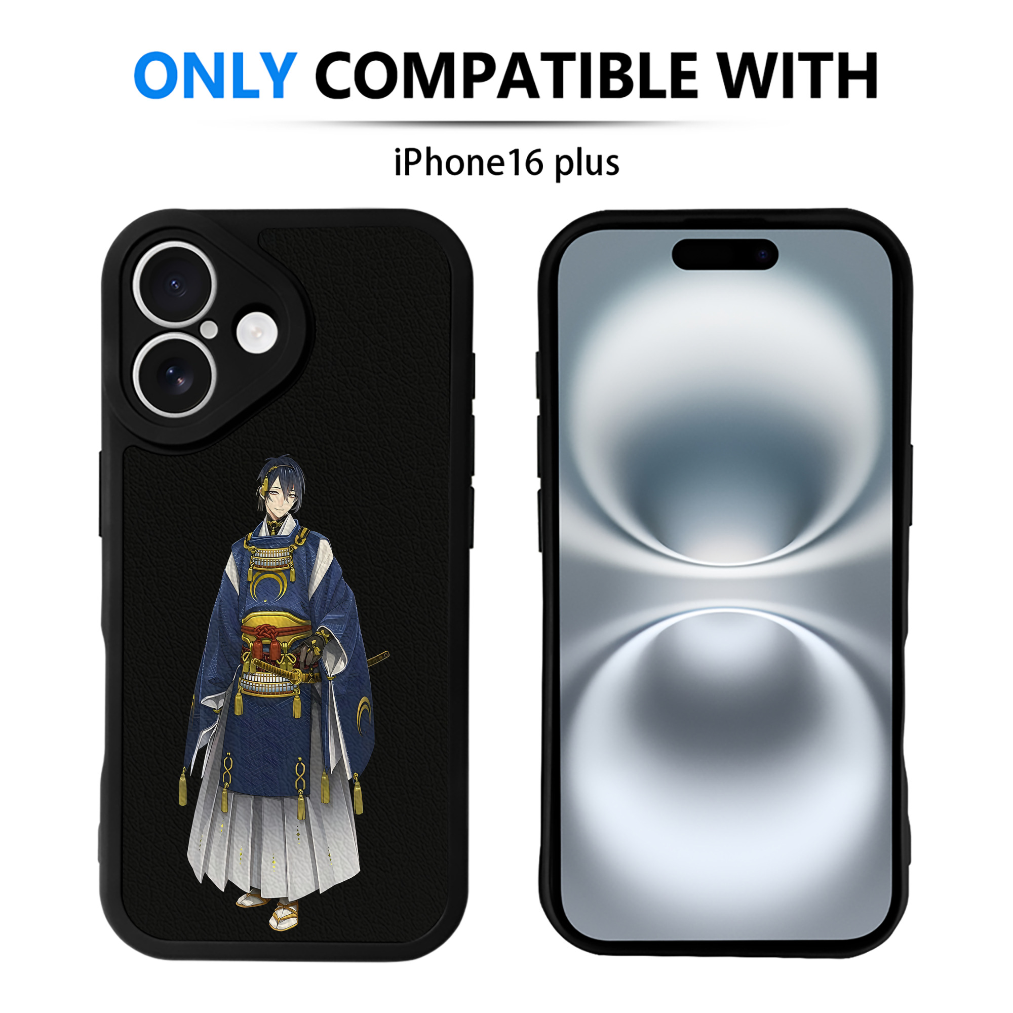 （画像用） 刀剣乱舞 Touken Ranbu 【iPhone 16シリーズ対応】シリコンスマホケース（レザー調） 材質：シリコン